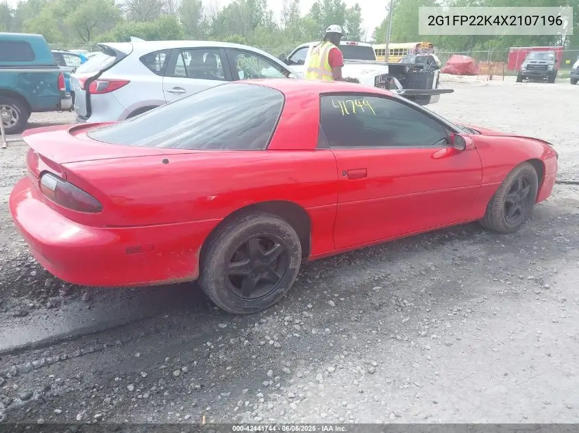 1999 Chevrolet Camaro VIN: 2G1FP22K4X2107196 Lot: 42441744