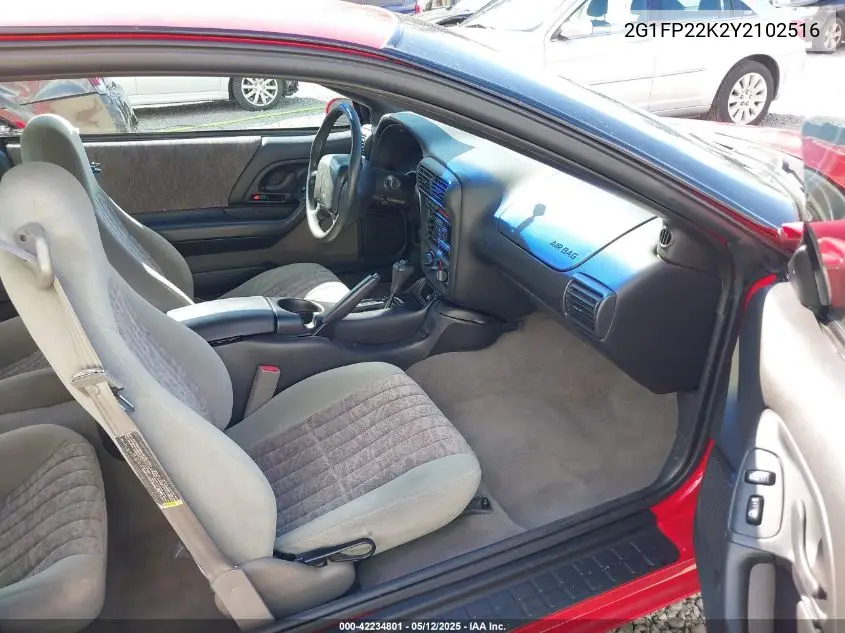 2000 Chevrolet Camaro VIN: 2G1FP22K2Y2102516 Lot: 42234801