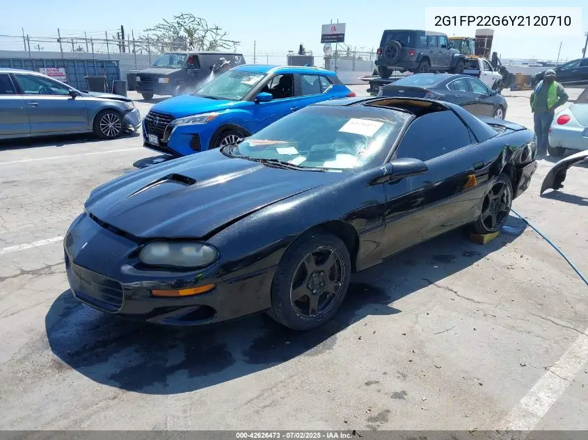 2000 Chevrolet Camaro Z28 VIN: 2G1FP22G6Y2120710 Lot: 42626473