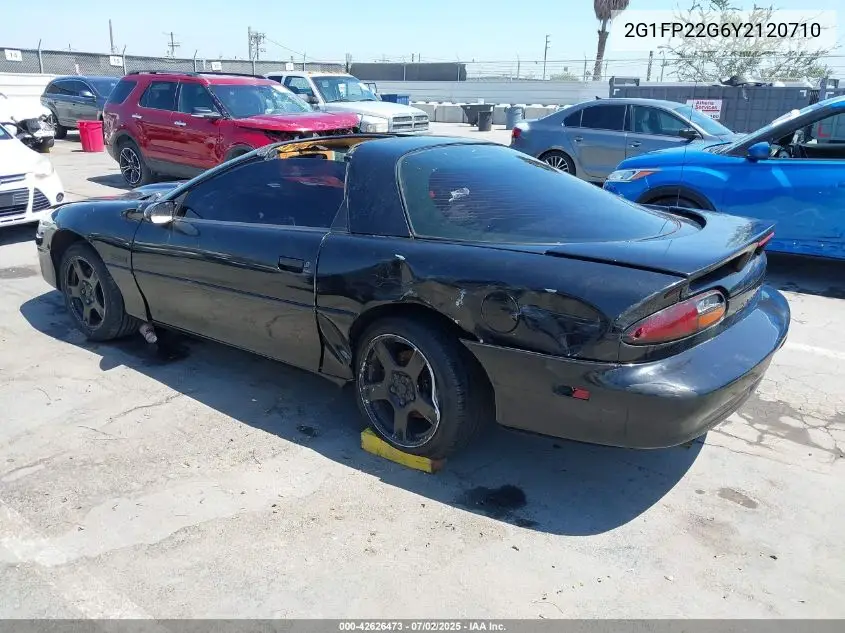 2000 Chevrolet Camaro Z28 VIN: 2G1FP22G6Y2120710 Lot: 42626473