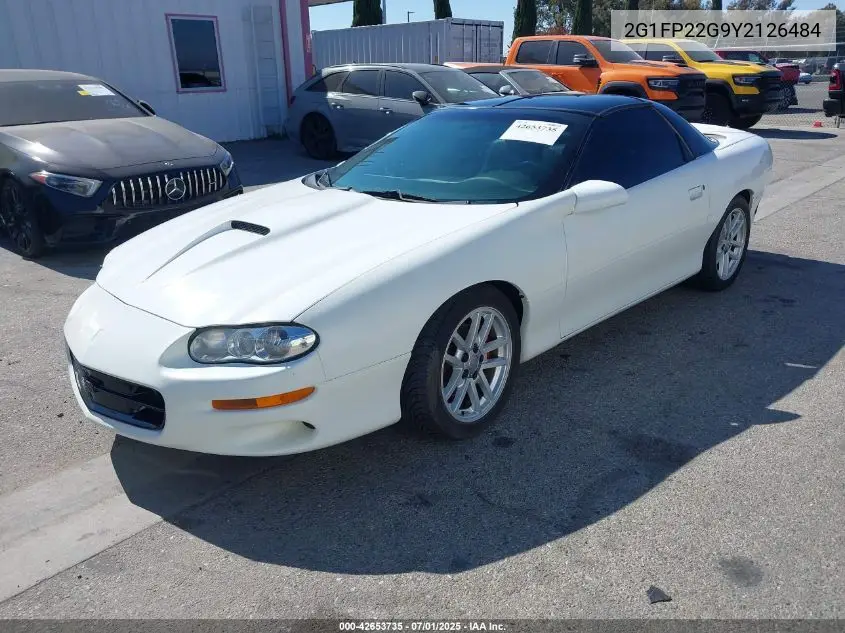 2000 Chevrolet Camaro Z28 VIN: 2G1FP22G9Y2126484 Lot: 42653735