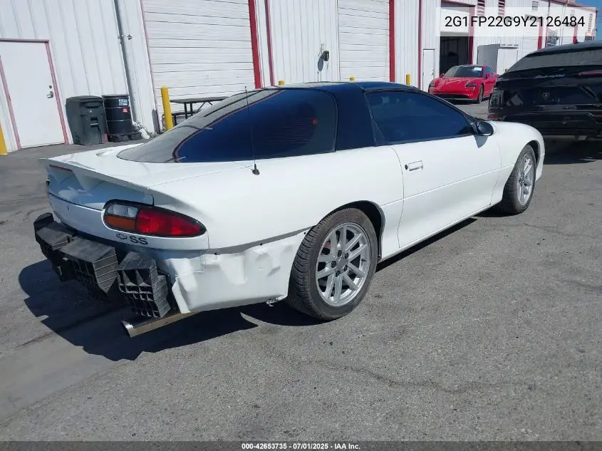 2000 Chevrolet Camaro Z28 VIN: 2G1FP22G9Y2126484 Lot: 42653735