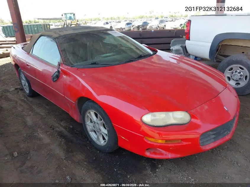 2001 Chevrolet Camaro VIN: 2G1FP32K312132684 Lot: 42628871