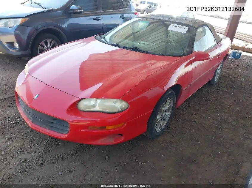 2001 Chevrolet Camaro VIN: 2G1FP32K312132684 Lot: 42628871
