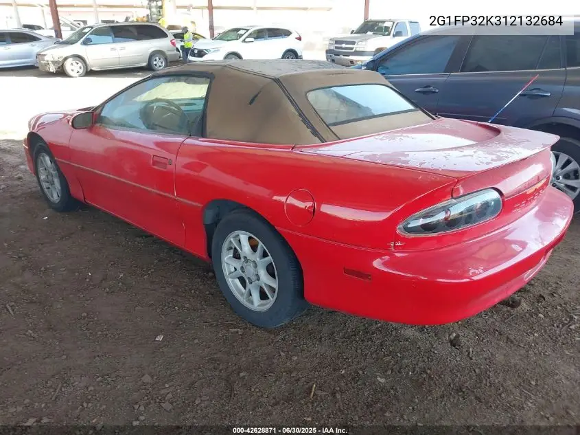 2001 Chevrolet Camaro VIN: 2G1FP32K312132684 Lot: 42628871