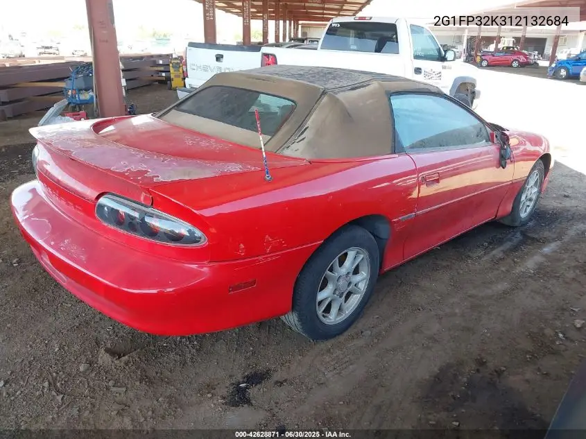 2001 Chevrolet Camaro VIN: 2G1FP32K312132684 Lot: 42628871