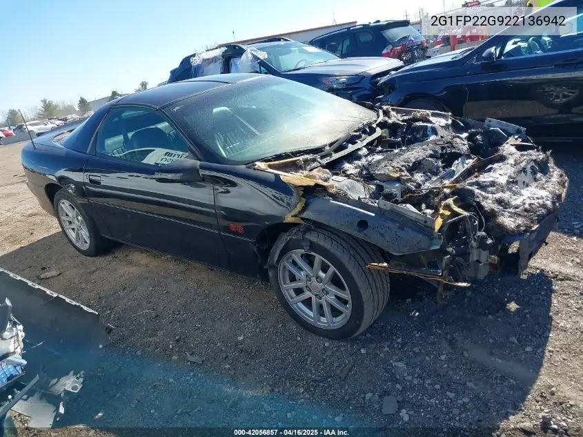 2002 Chevrolet Camaro Z28 VIN: 2G1FP22G922136942 Lot: 42056857