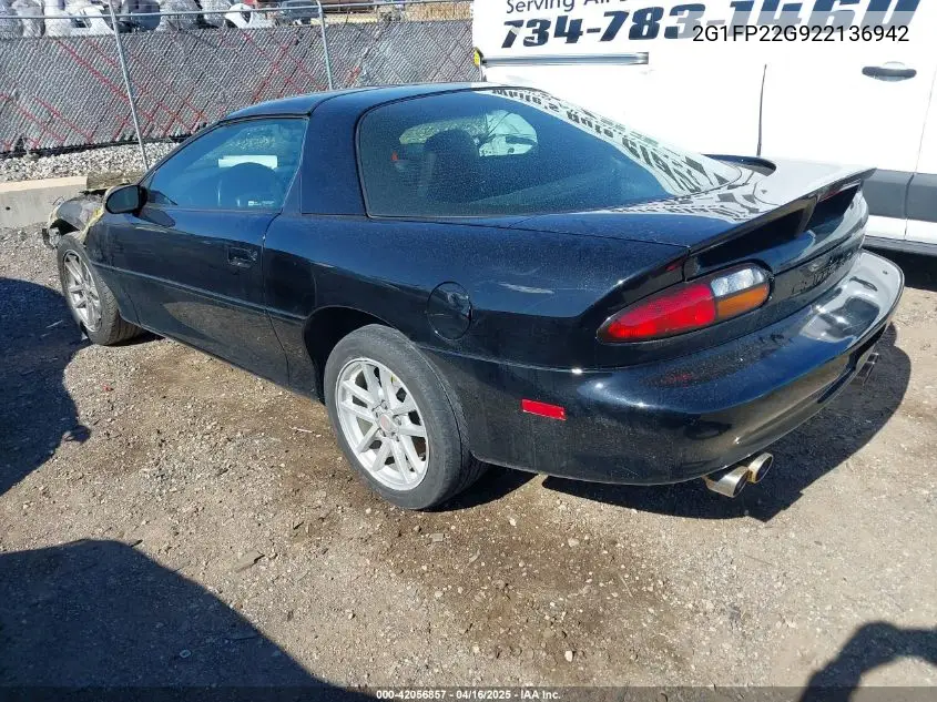 2002 Chevrolet Camaro Z28 VIN: 2G1FP22G922136942 Lot: 42056857