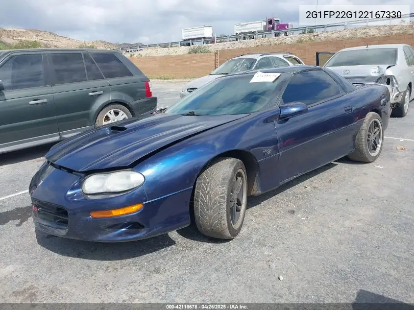 2002 Chevrolet Camaro Z28 VIN: 2G1FP22G122167330 Lot: 42118678