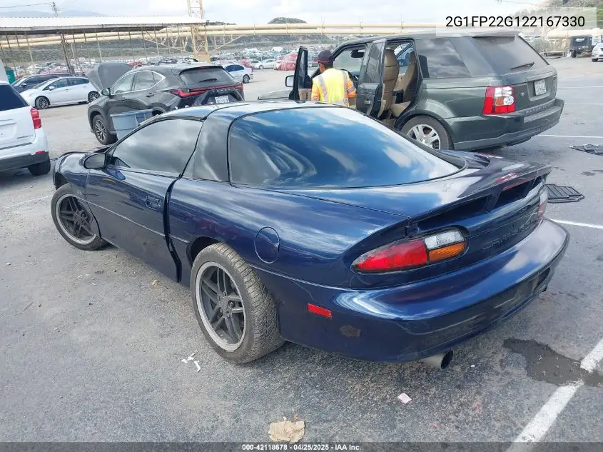 2002 Chevrolet Camaro Z28 VIN: 2G1FP22G122167330 Lot: 42118678
