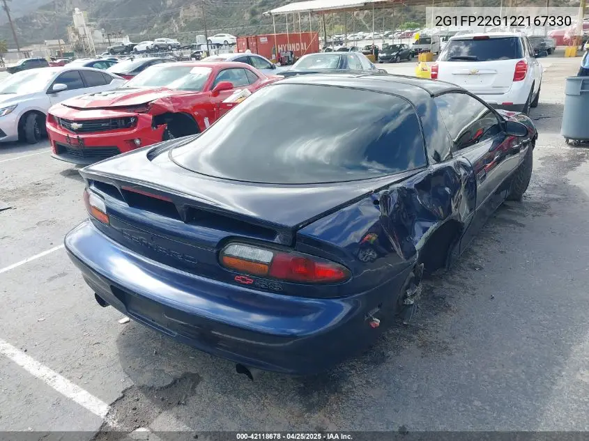 2002 Chevrolet Camaro Z28 VIN: 2G1FP22G122167330 Lot: 42118678