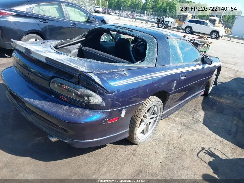 2002 Chevrolet Camaro Z28 VIN: 2G1FP22G722140164 Lot: 42123710