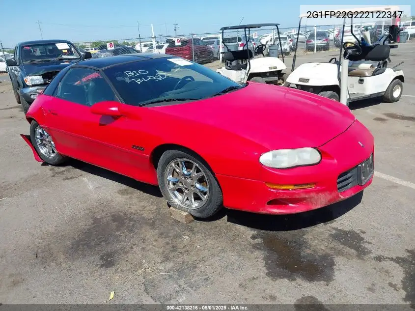 2002 Chevrolet Camaro Z28 VIN: 2G1FP22G222122347 Lot: 42138216