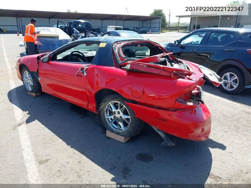 2002 Chevrolet Camaro Z28 VIN: 2G1FP22G222122347 Lot: 42138216