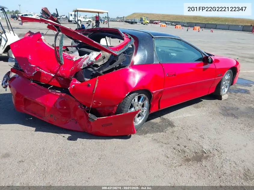 2002 Chevrolet Camaro Z28 VIN: 2G1FP22G222122347 Lot: 42138216