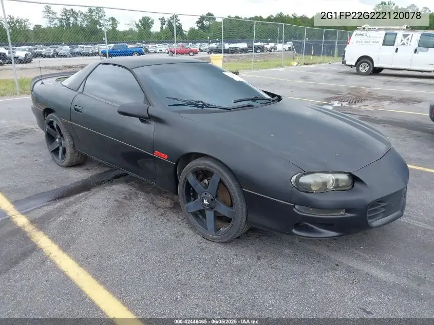 2002 Chevrolet Camaro Z28 VIN: 2G1FP22G222120078 Lot: 42446465