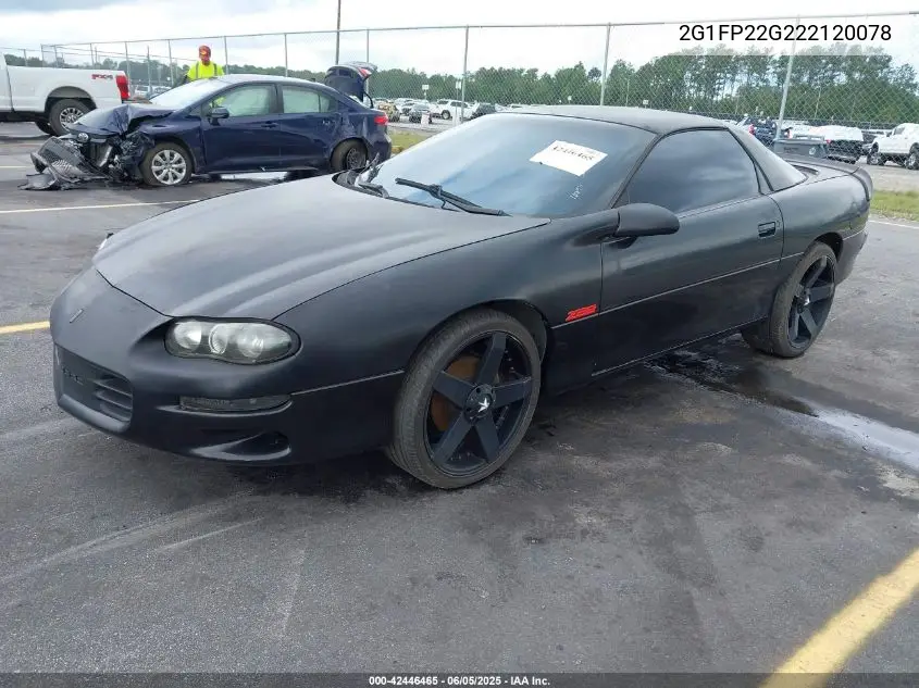 2002 Chevrolet Camaro Z28 VIN: 2G1FP22G222120078 Lot: 42446465