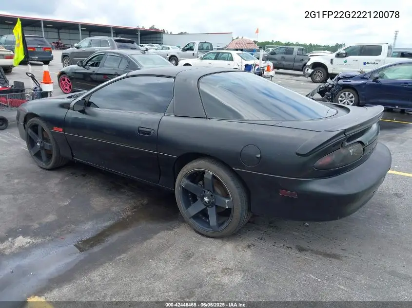 2002 Chevrolet Camaro Z28 VIN: 2G1FP22G222120078 Lot: 42446465
