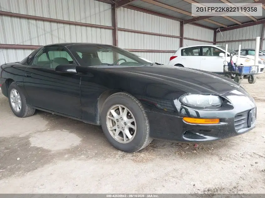 2002 Chevrolet Camaro VIN: 2G1FP22K822119358 Lot: 42530943