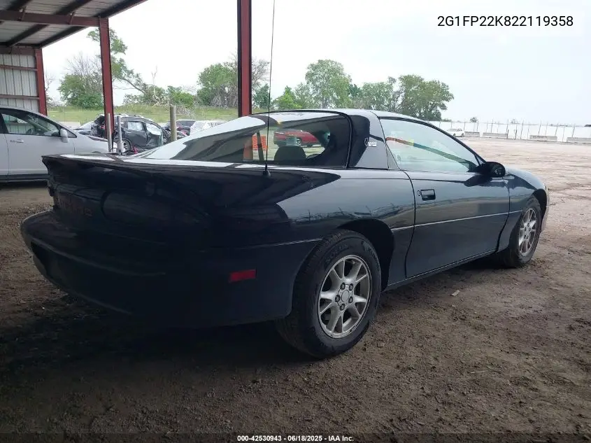 2002 Chevrolet Camaro VIN: 2G1FP22K822119358 Lot: 42530943