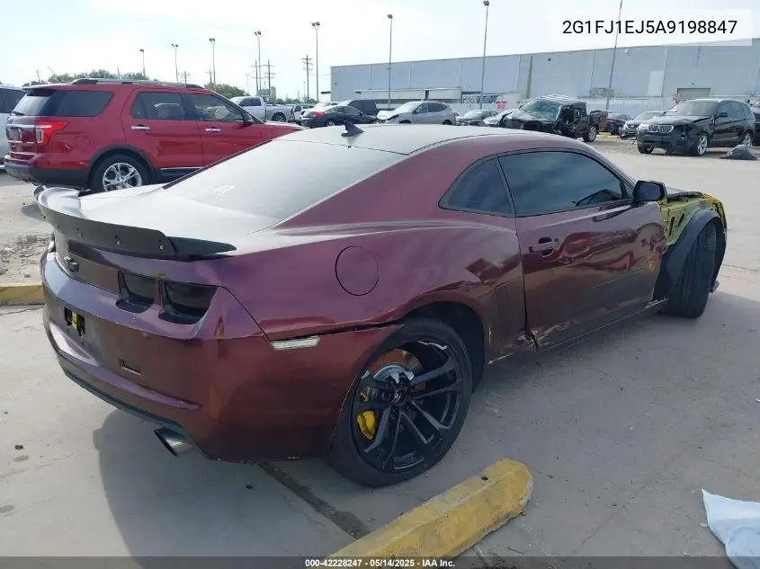 2010 Chevrolet Camaro 1Ss VIN: 2G1FJ1EJ5A9198847 Lot: 42228247