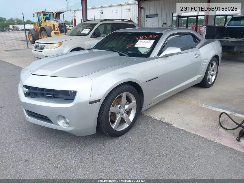 2011 Chevrolet Camaro 2Lt VIN: 2G1FC1ED5B9153025 Lot: 42636820