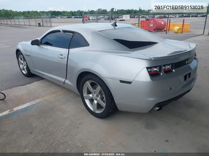 2011 Chevrolet Camaro 2Lt VIN: 2G1FC1ED5B9153025 Lot: 42636820