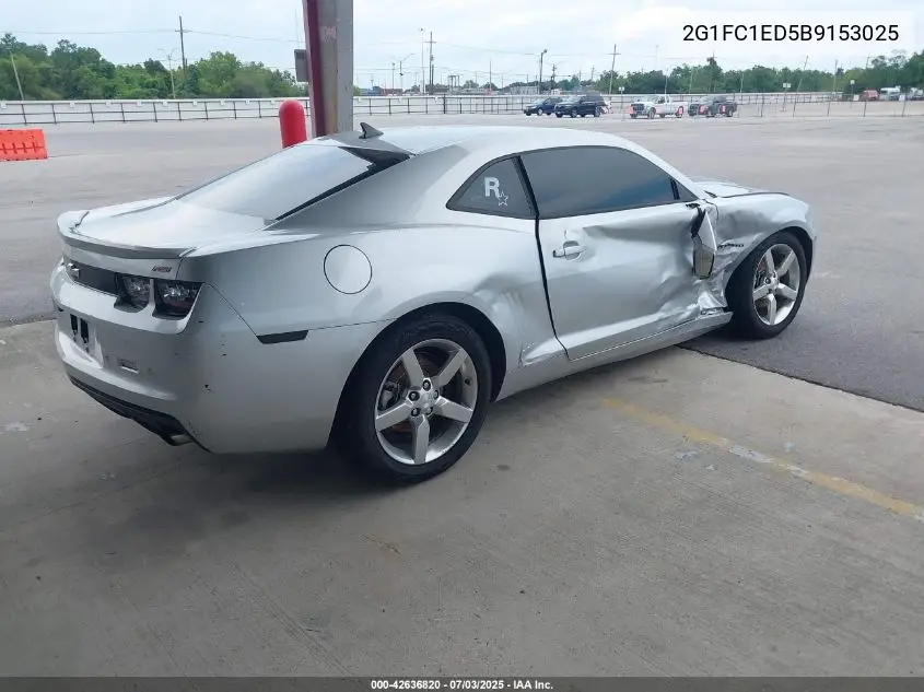 2011 Chevrolet Camaro 2Lt VIN: 2G1FC1ED5B9153025 Lot: 42636820