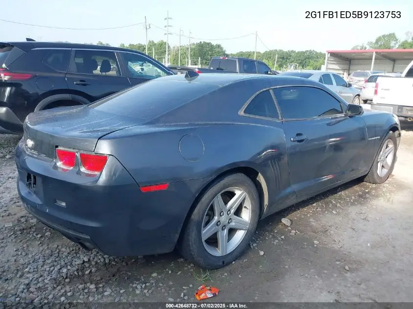 2011 Chevrolet Camaro 1Lt VIN: 2G1FB1ED5B9123753 Lot: 42648732