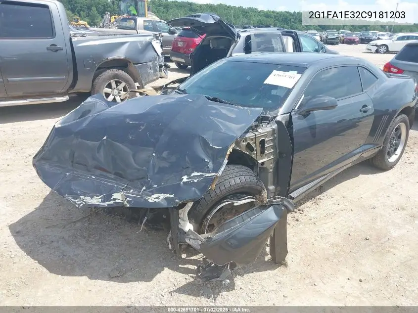 2012 Chevrolet Camaro 2Ls VIN: 2G1FA1E32C9181203 Lot: 42651701