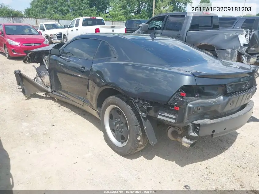 2012 Chevrolet Camaro 2Ls VIN: 2G1FA1E32C9181203 Lot: 42651701