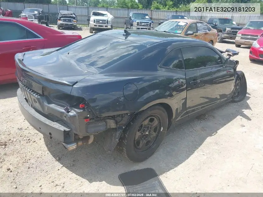 2012 Chevrolet Camaro 2Ls VIN: 2G1FA1E32C9181203 Lot: 42651701