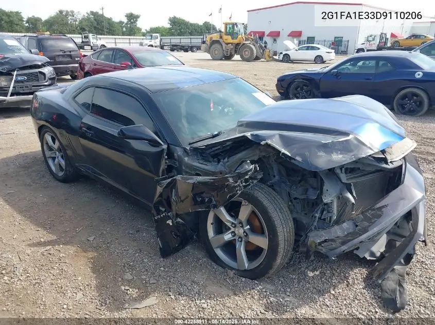 2013 Chevrolet Camaro 2Ls VIN: 2G1FA1E33D9110206 Lot: 42258911