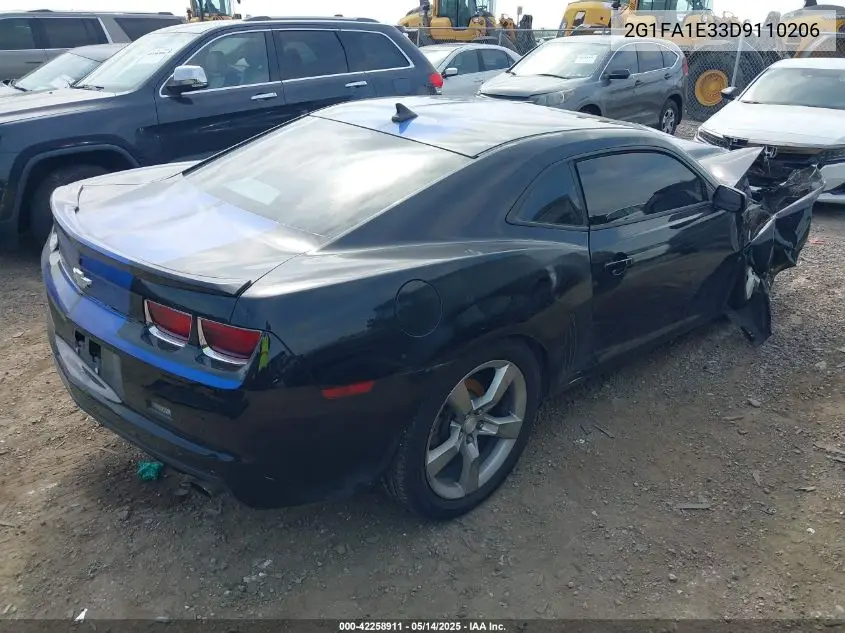 2013 Chevrolet Camaro 2Ls VIN: 2G1FA1E33D9110206 Lot: 42258911