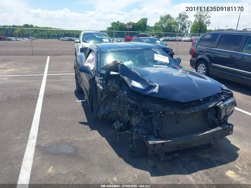 2013 Chevrolet Camaro 1Ls VIN: 2G1FE1E35D9181170 Lot: 42634664