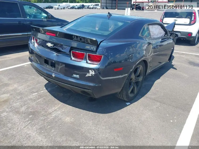 2013 Chevrolet Camaro 1Ls VIN: 2G1FE1E35D9181170 Lot: 42634664