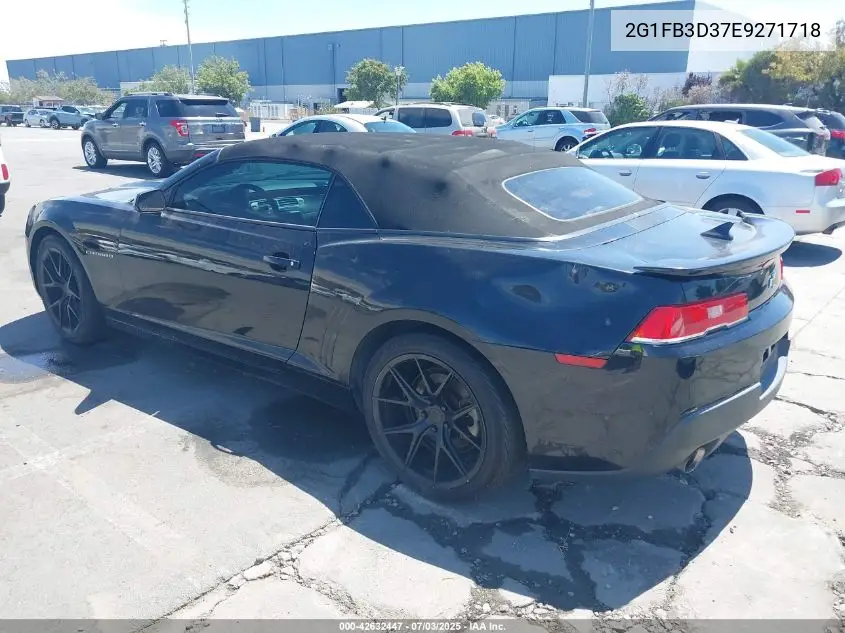 2014 Chevrolet Camaro 1Lt VIN: 2G1FB3D37E9271718 Lot: 42632447