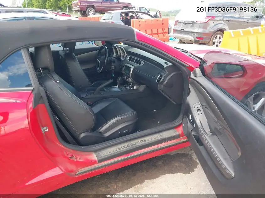 2015 Chevrolet Camaro 2Lt VIN: 2G1FF3D36F9198136 Lot: 42235576