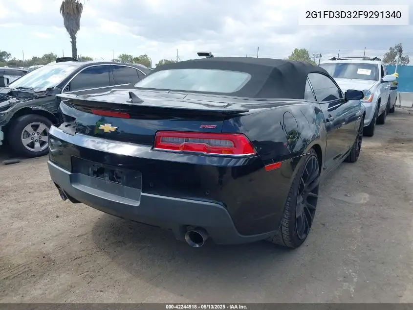 2015 Chevrolet Camaro 1Lt VIN: 2G1FD3D32F9291340 Lot: 42244918