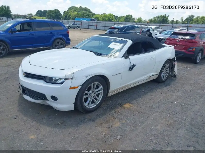 2015 Chevrolet Camaro 1Lt VIN: 2G1FD3D30F9286170 Lot: 42630592