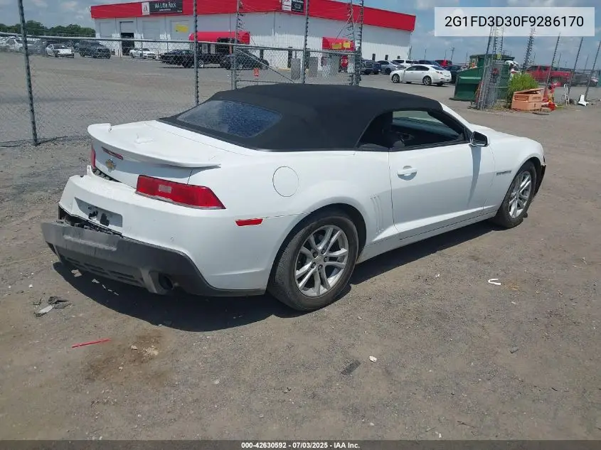 2015 Chevrolet Camaro 1Lt VIN: 2G1FD3D30F9286170 Lot: 42630592