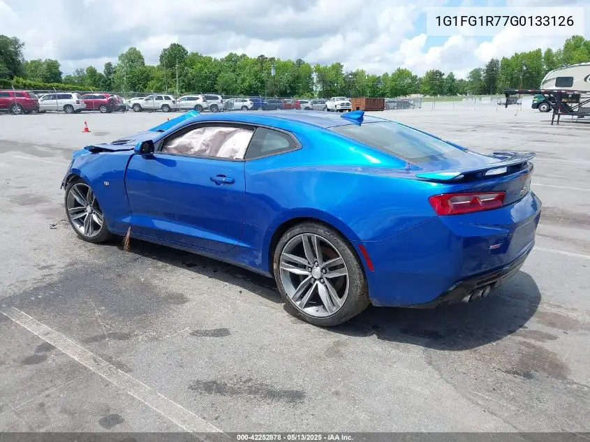 2016 Chevrolet Camaro 2Ss VIN: 1G1FG1R77G0133126 Lot: 42252878