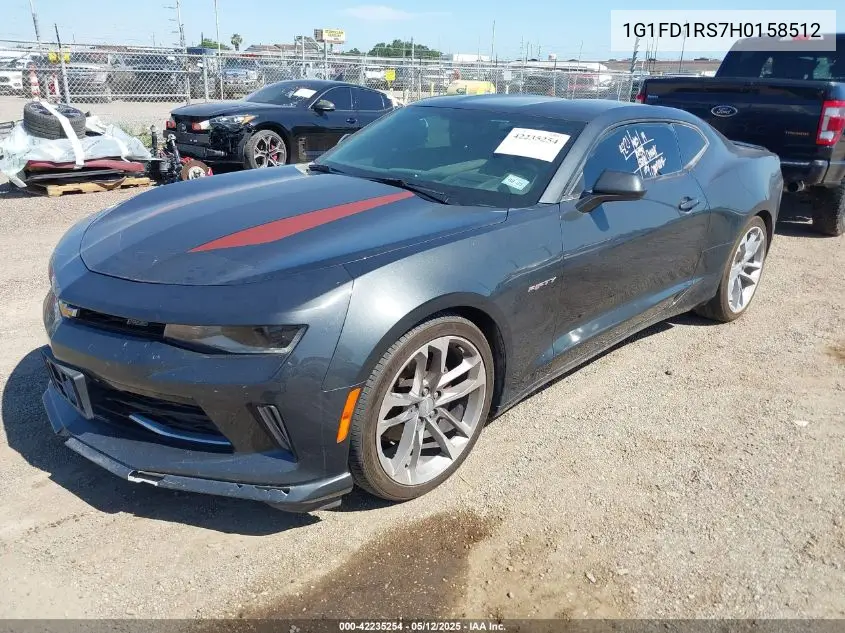 2017 Chevrolet Camaro 2Lt VIN: 1G1FD1RS7H0158512 Lot: 42235254