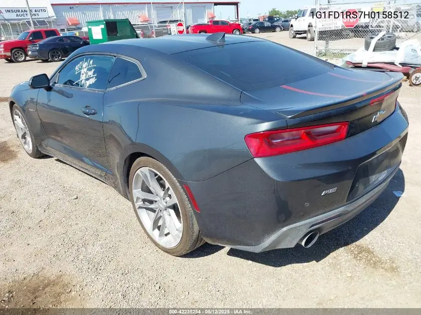 2017 Chevrolet Camaro 2Lt VIN: 1G1FD1RS7H0158512 Lot: 42235254