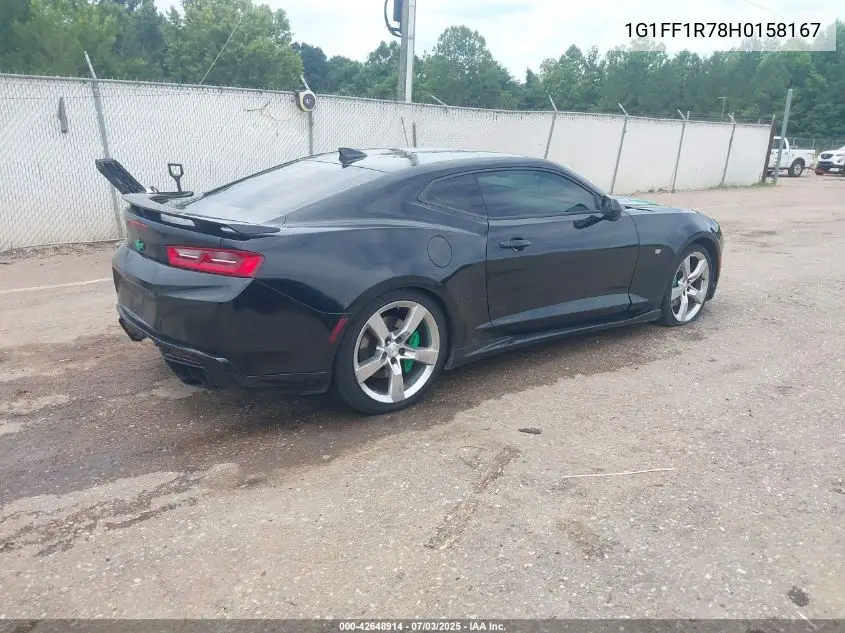 2017 Chevrolet Camaro 1Ss VIN: 1G1FF1R78H0158167 Lot: 42648914