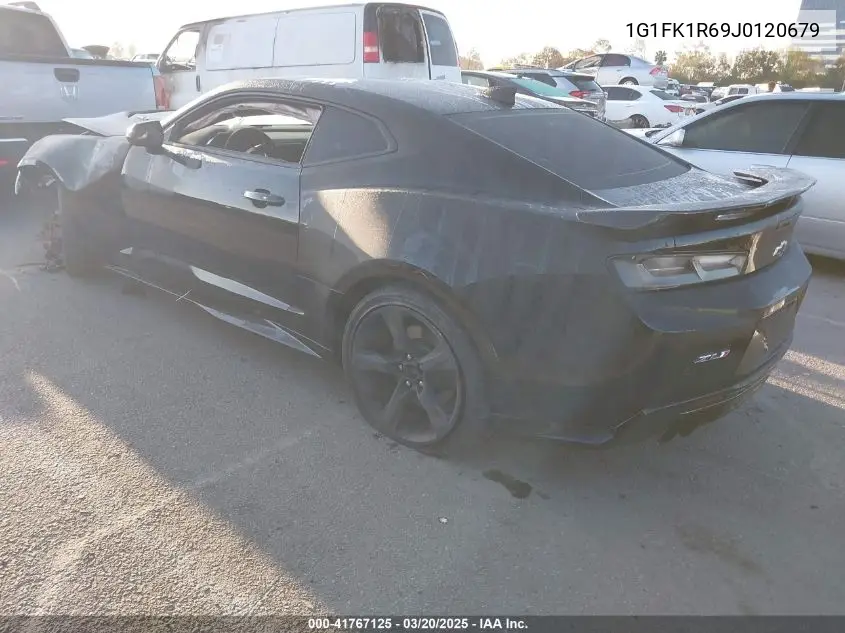 2018 Chevrolet Camaro Zl1 VIN: 1G1FK1R69J0120679 Lot: 41767125