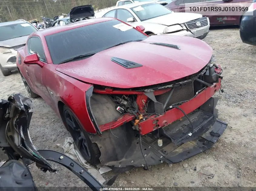 2018 Chevrolet Camaro 2Lt VIN: 1G1FD1RS9J0101959 Lot: 41936214