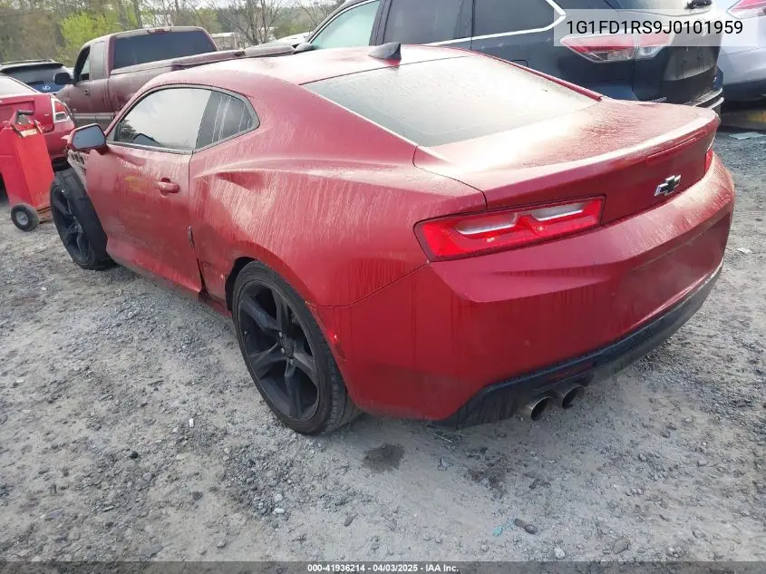 2018 Chevrolet Camaro 2Lt VIN: 1G1FD1RS9J0101959 Lot: 41936214