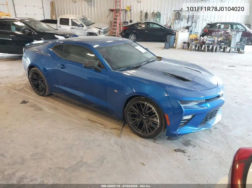 2018 Chevrolet Camaro 1Ss VIN: 1G1FF1R78J0104020 Lot: 42652116