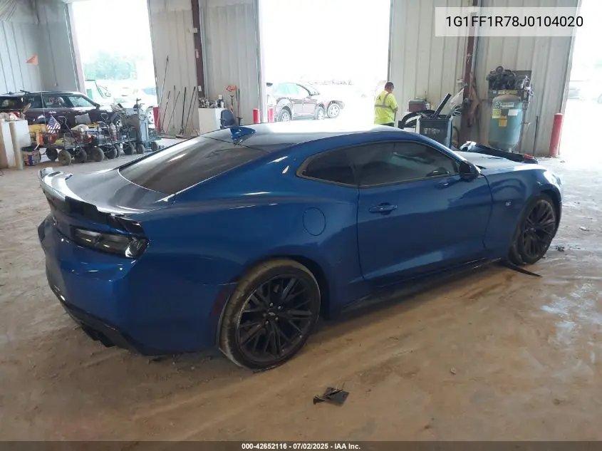 2018 Chevrolet Camaro 1Ss VIN: 1G1FF1R78J0104020 Lot: 42652116